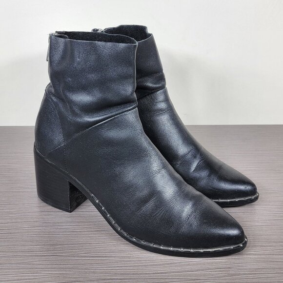 Treasure & Bond Farrah Studded Bootie, Black Leather, Womens Size 8 M - Picture 3 of 15